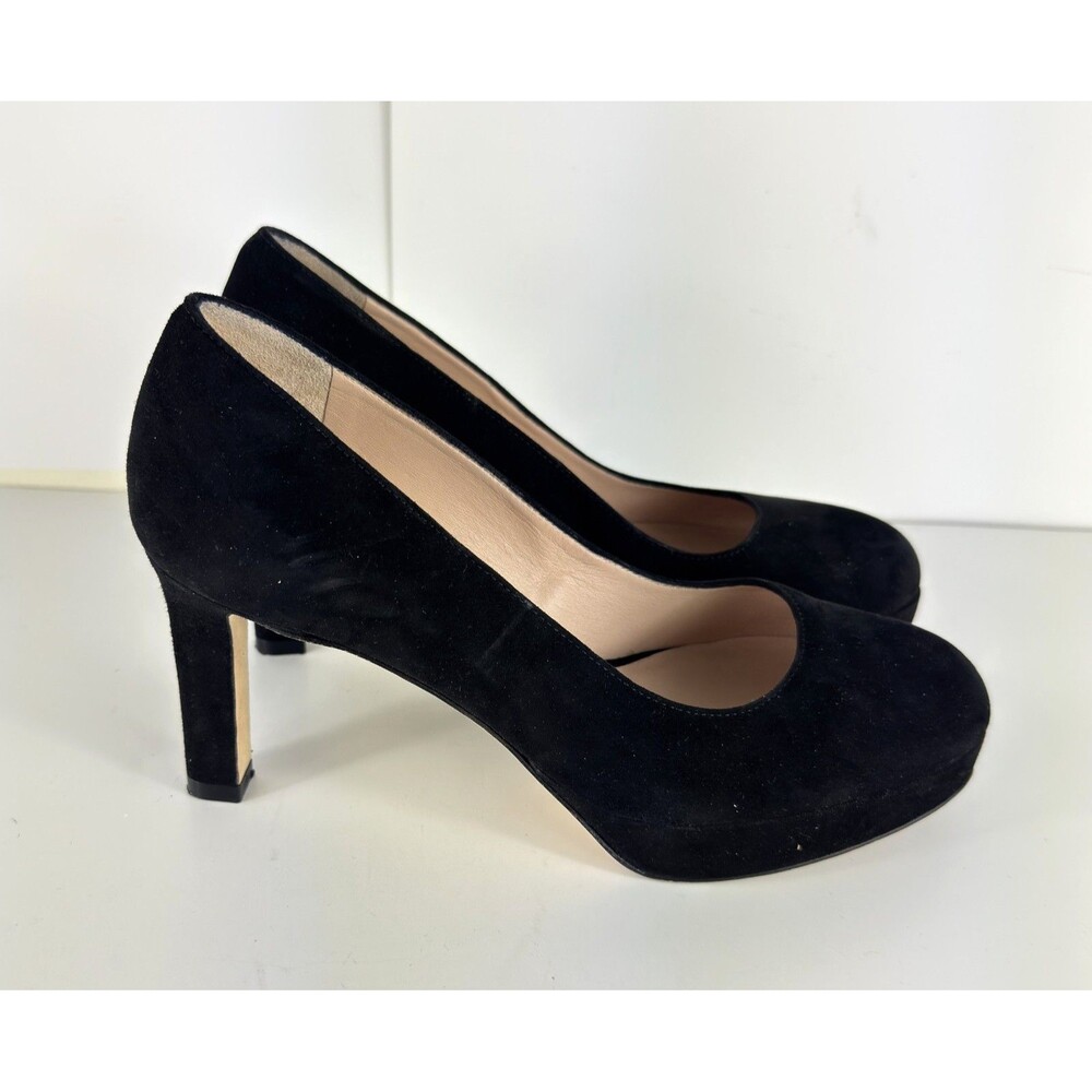 Stuart Weitzman Larsa Suede Platform Women's Black Pump US 7 - Picture 5 of 9
